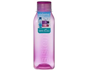 Sistema Square 725ml Bottle Pink