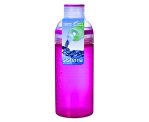 Sistema Trio Drink Bottle 580ml Pink