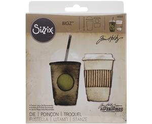 Sizzix Bigz Die By Tim Holtz 5.5&quotX6"-Fresh Brewed