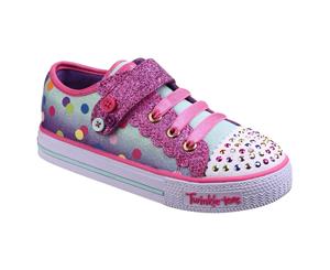 Skechers Childrens/Kids Sk1068n Twinkle Toes Dazzle Dots Ombre Shoes (Multicoloured) - FS4232