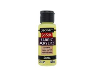 SoSoft Fabric Acrylic Paint 2oz - Pineapple