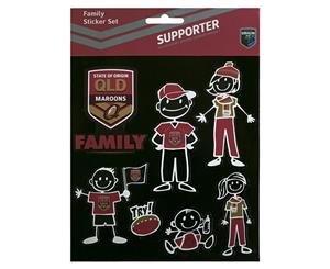 State of Origin QLD Queensland Maroons FAMILY Sticker Sheet