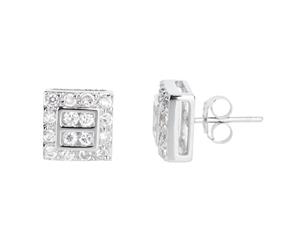 Sterling 925 Silver Earrings - WESTCOAST 10mm - Silver