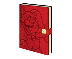 Super Mario Notebook Jump Official Nintendo Premium A5 - Red