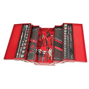 TTI - 140 Piece 5 Tray Cantilever Tool Box Kit