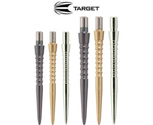 Target - Storm Grooved Dart Points - 26mm 30mm - Silver 30mm