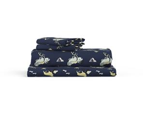 Tiny Barn Kids Standard Sheet Set in Tiny Barn Blue in Double