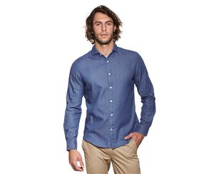 Tommy Hilfiger Men's Button Down Shirt - Denim