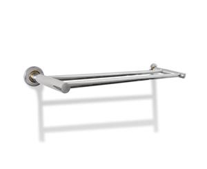 Towel Rack 2 Tubes Stainless Steel Bathroom Wall Mounted Holder Rail