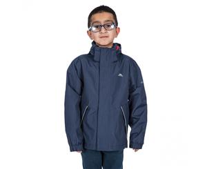 Trespass Boys Vincenzo TP50 Waterproof Windproof Shell Coat - Navy