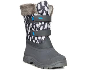 Trespass Boys & Girls Vause Waterproof Insulated Winter Snow Boots - Polar Bear Print