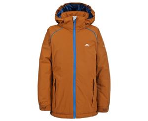 Trespass Girls Moshee Waterproof Windproof Hooded Jacket - Carrot