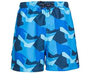 Trespass Mens Chiggers Mid Length Swim Shorts (Blue Camo) - TP4691