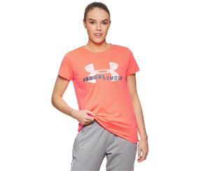 Under Armour Women's UA Tech Graphic Tee - Orange