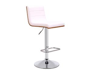 WHITE LILO GAS LIFT BAR STOOL