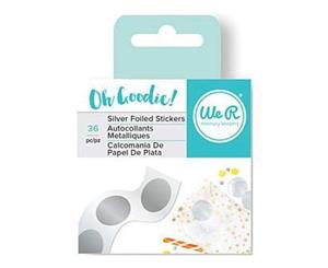 We R Oh Goodie! Foil Stickers 36/Rollsilver Circle