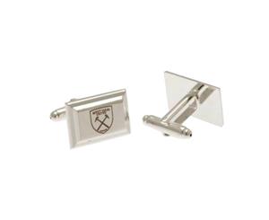 West Ham Silver Plated Cufflinks (Silver) - SG13980