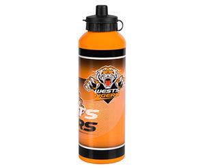 Wests Tigers NRL Team Colours and Logo Aluminium Drink Bottle