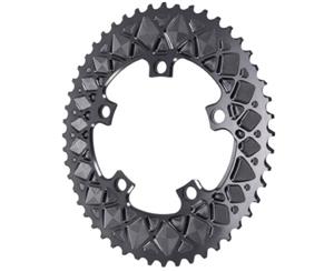 absoluteBLACK Premium Oval 110BCD 5B Outer 2x Chainring Grey 48T