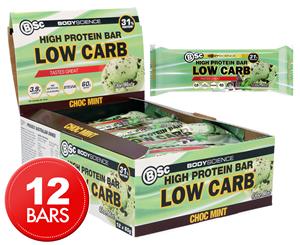 12 x BSc High Protein Low Carb Bar Chocolate Mint 60g