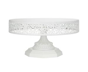 40 cm (16-inch) Metal Cake Stand | White | Isabelle Collection