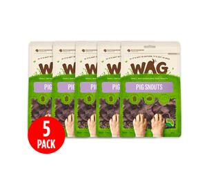 5 x WAG Pig Snouts Dog Treats 200g