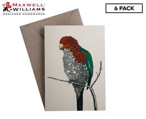 6 x Maxwell & Williams Marini Ferlazzo Birds Greeting Card - Parrot