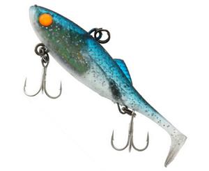 65mm Berkley Shimma Shad Baitfish Blue Soft Vibe Fishing Lure - 10g Soft Plastic