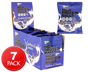 7 x BSc High Protein Balls Cookies & Cream 70g