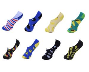 8 Pairs No Show Invisible Foot Let Boat Ankle Low Cut Heel Grip Socks