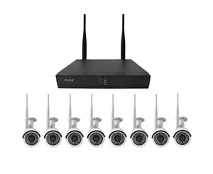 8CH CCTV Security Camera System Wireless IP WiFi 1080P NVR 2MP Outdoor IP66