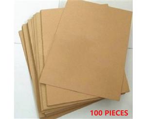 A4 Brown Kraft Paper Sheet 80GSM Natural Recycled Invitation Wedding - 100