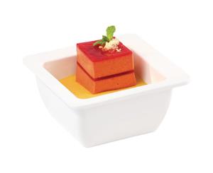 APS Apart Melamine Square Bowl White 150mm