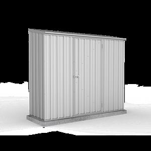 Absco Sheds 2.26 x 0.78 x 1.95m Space Saver Single Door Shed - Zincalume