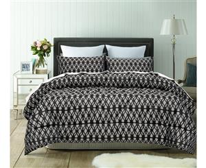 Accessorize - Living Black 3 Piece Jacquard Comforter Set