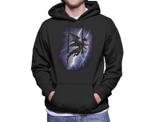 Alchemy Lightning Dragon Men's Hooded Sweatshirt - Black