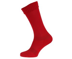 Apto Childrens/Kids Plain Football Socks (Red) - K366