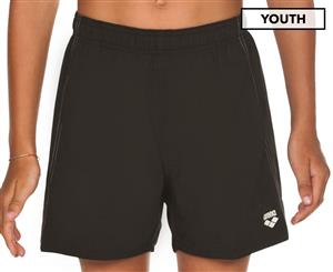 Arena Boys' Fundamentals Boxer Swim Shorts - Black/White