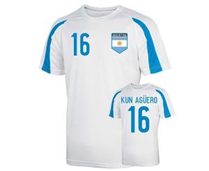 Argentina Sports Training Jersey (kun Aguero 16) - Kids