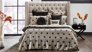 Aston Linen Quilt Cover Set - Queen