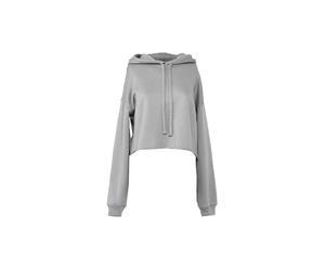 Bella + Canvas Ladies Cropped Hoodie (Storm) - PC3609