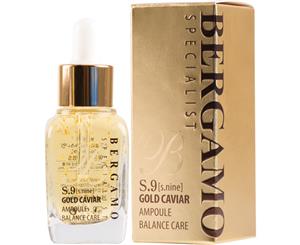 Bergamo Specialist Facial Serum S.9 Gold Caviar Balance Care 30ml