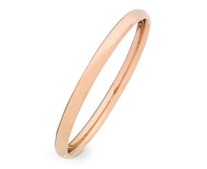 Bevilles Stainless Steel Rose Gold Colour Plain Bangle