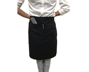 Black Waist Apron (With Pocket)