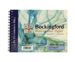 Bockingford 300gsm Spiral Watercolour Pad 7" x 5" (180 x 130mm) NOT