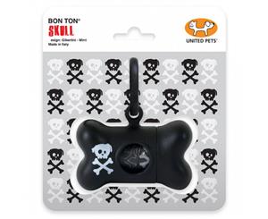 Bon Ton Skull Poop Bag Holder Black