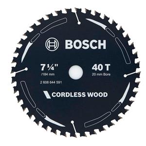 Bosch 184mm 40T TCT Circular Saw Blade for Wood Cutting - CORDLESS