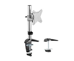 Brateck Elegant Single Lcd Monitor Table Stand W/Arm & Desk Clamp Vesa 75/100Mm