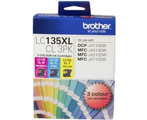 Brother Lc-135Xl Colour Inkjet Cartridge Value Pack 3