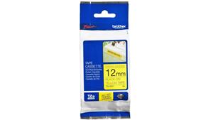 Brother TZE-S631 12mm Black on Yellow Strong Adhesive Tape